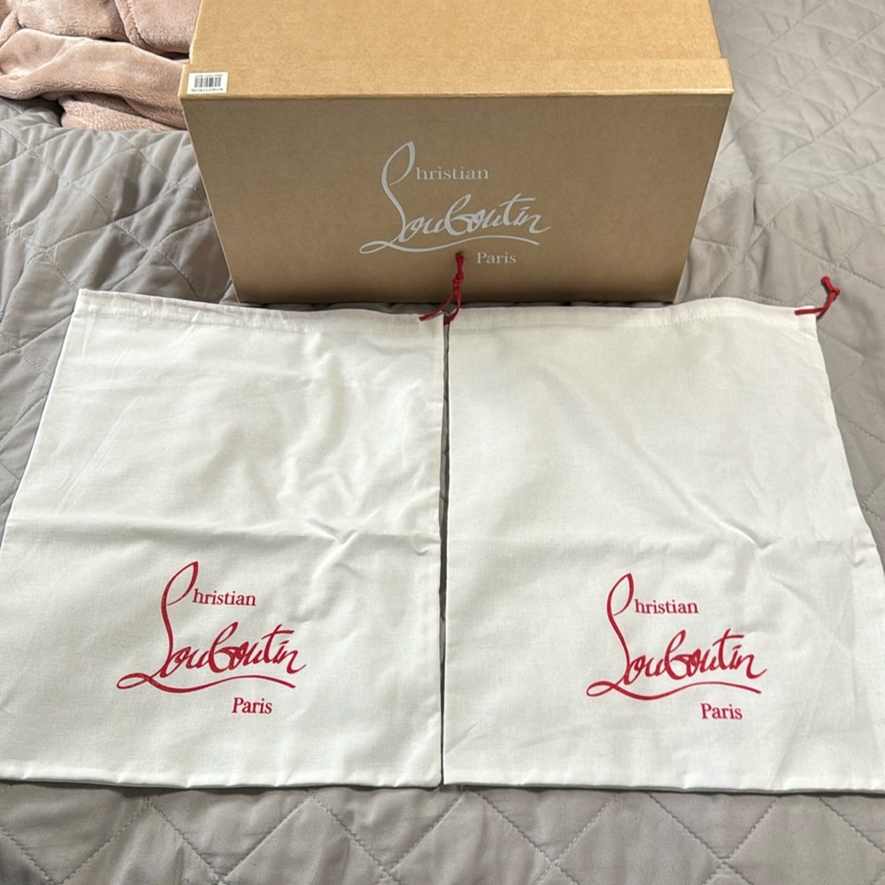 Set of 2 Christian Louboutin shoe bags NEW